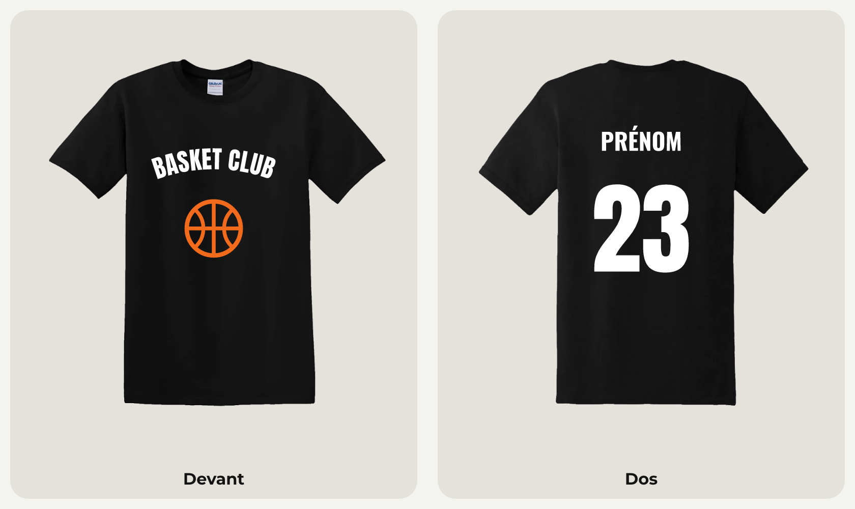 Aperçu du modèle Club de basket