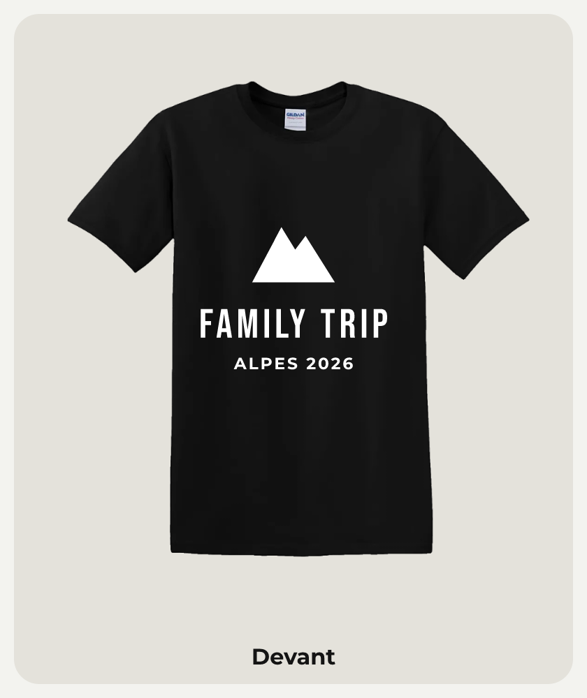 Aperçu du modèle Voyage en famille